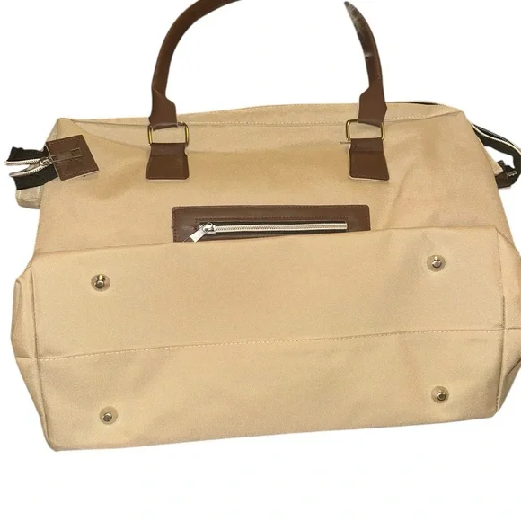 Mommy Bag in Tan Canvas with two organizer bags. Brand new! - Picture 8 of 12